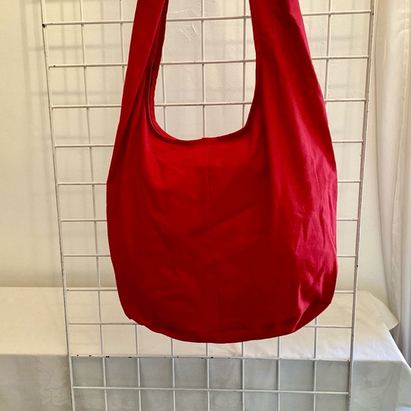 Cotton Crossbody Bag/Purse Red NWOT - Picture 5 of 8